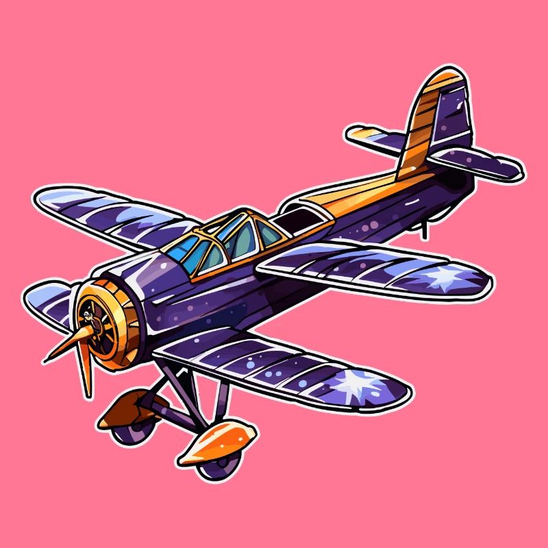 Propeller Plane Comic Look