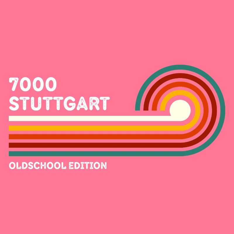 Stuttgart Retro Shirt 7000 Zip Code 80s