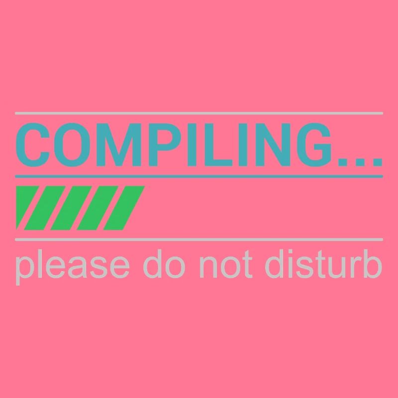 Lustiges Programmierer T-Shirt - Compiling Please