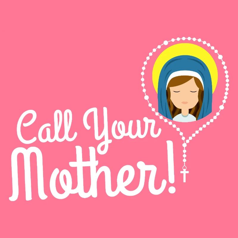 Nenne deine Mutter Illustration Tee