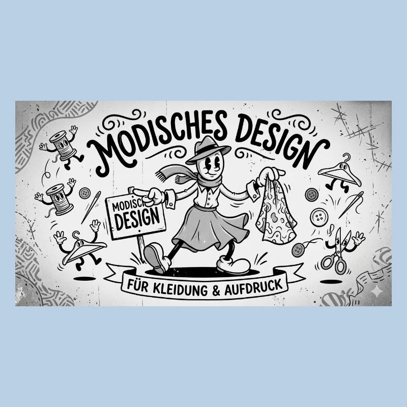 Nähkunst Modedesign Comic