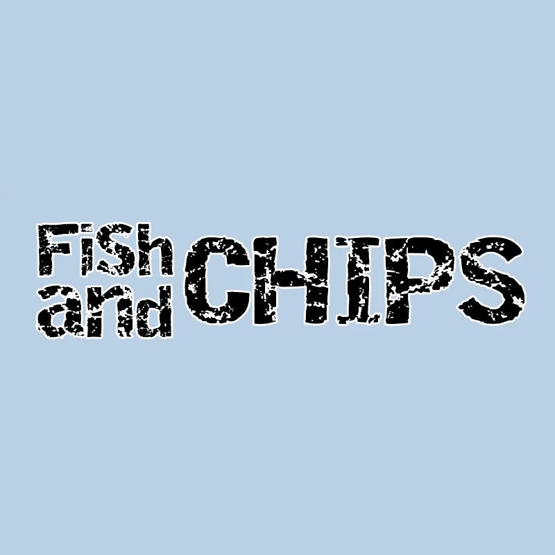 Fish and Chips Retro Ragged