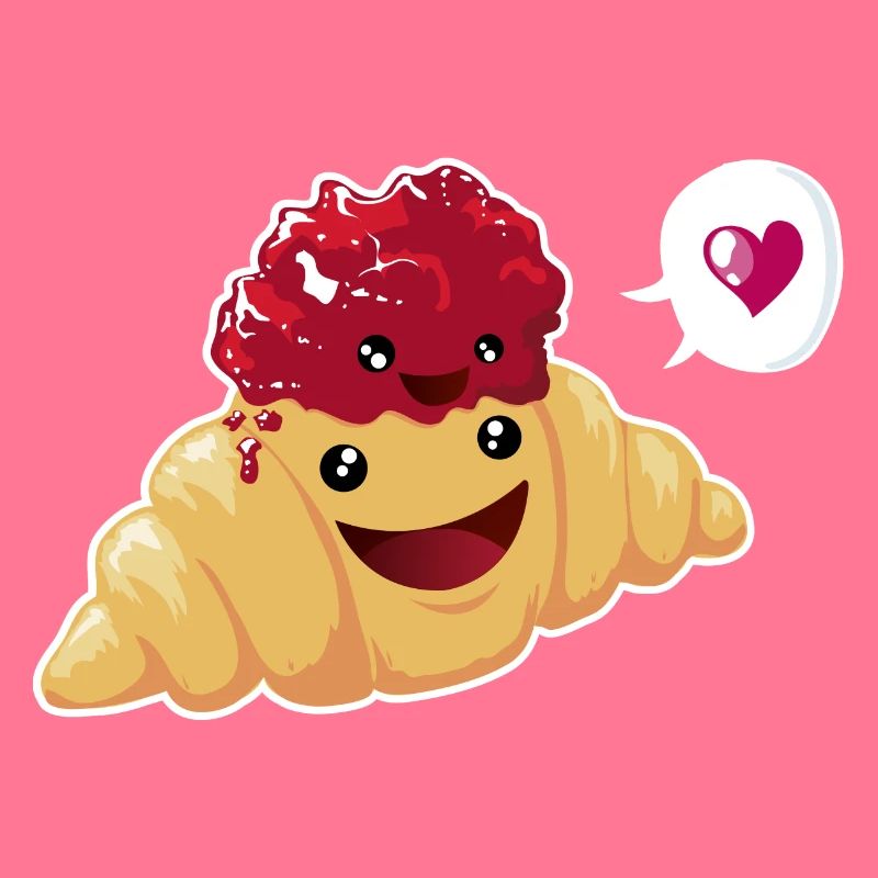 Beste Freunde oder Liebe? Croissant & Marmelade