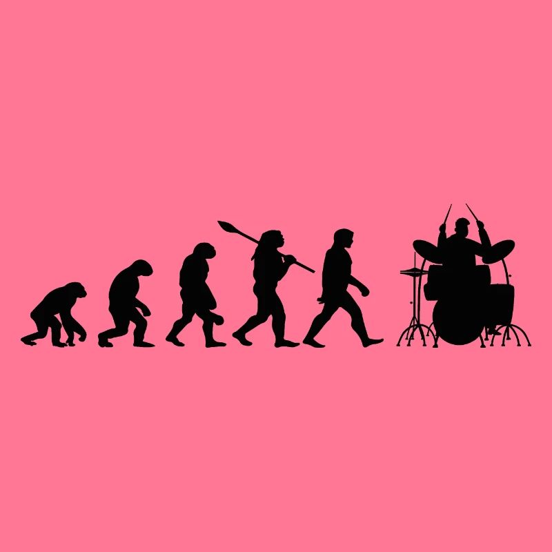 Evolution Drummer Player Drummer Player Geschenk