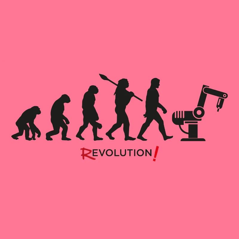 Evolution Revolution Android Roboter