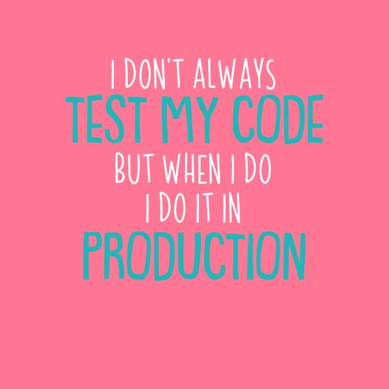 Cool Test Code Production Coder Shirt Gift