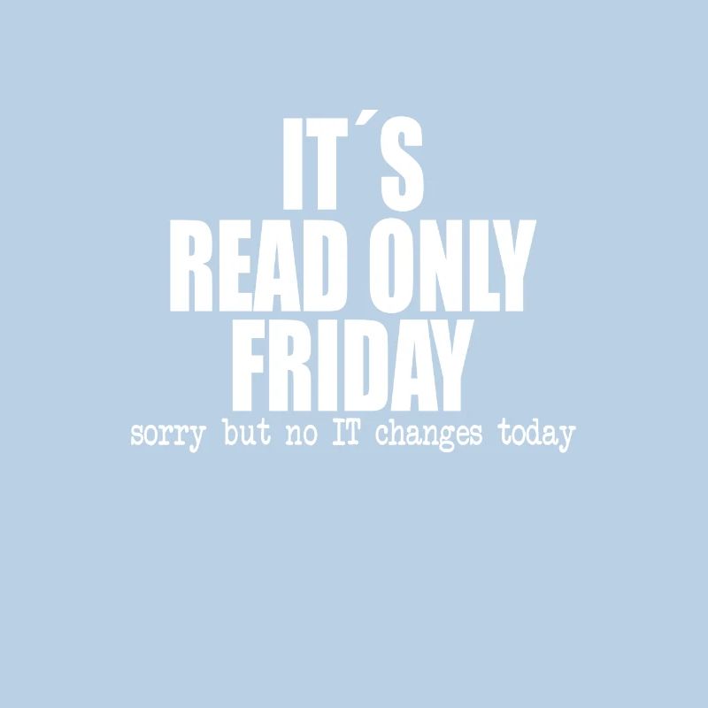 funny it's read only friday gift idea