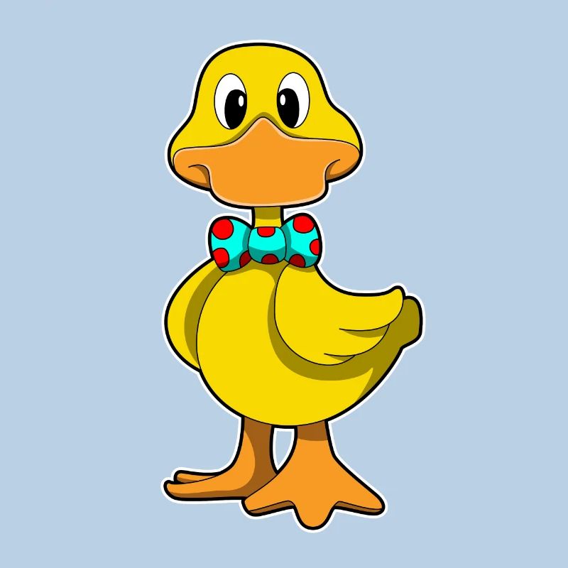Duck with bow