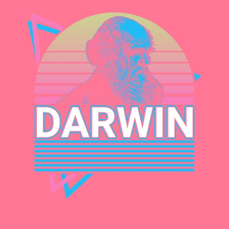 Charles Darwin Evolutionstheorie Retro Geschenk