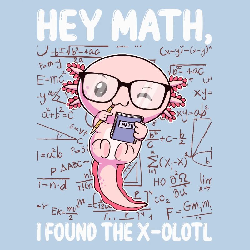 Funny Math Axolotl Math Gift