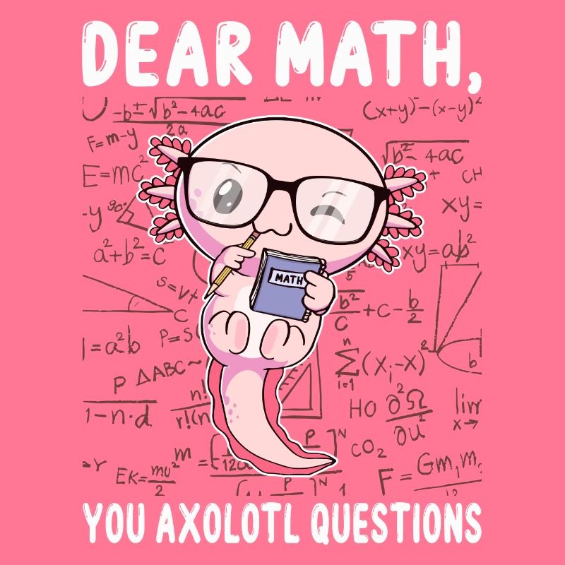 Funny Math Axolotl Math Gift