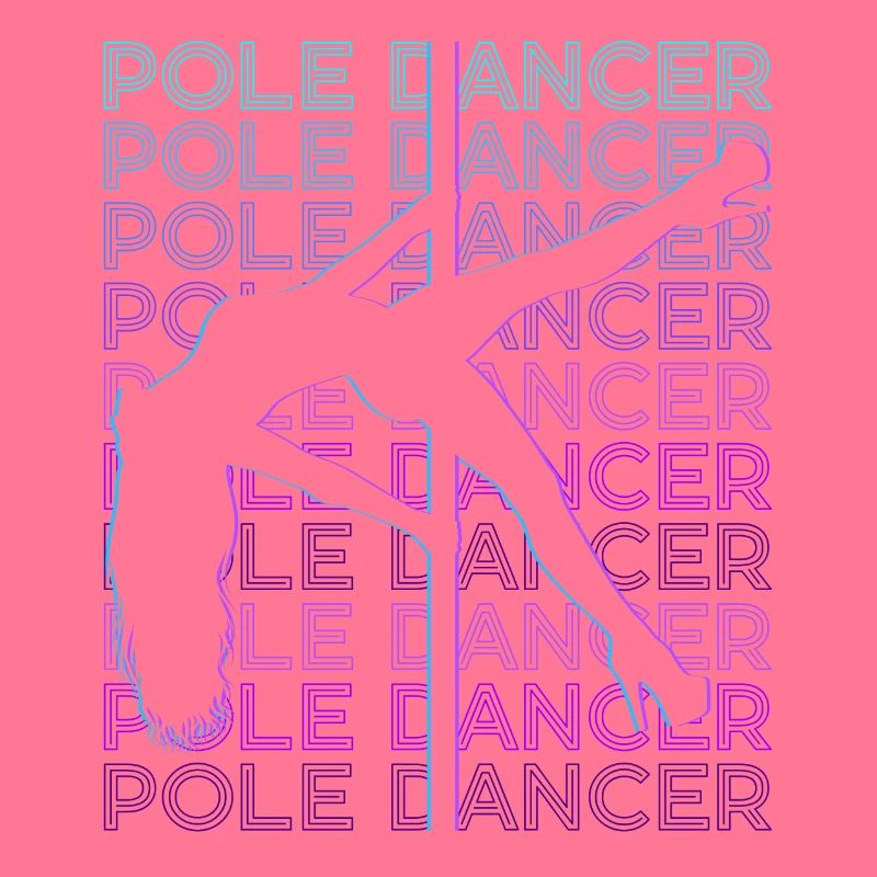 Pole Dancer Pole Dance Rétro