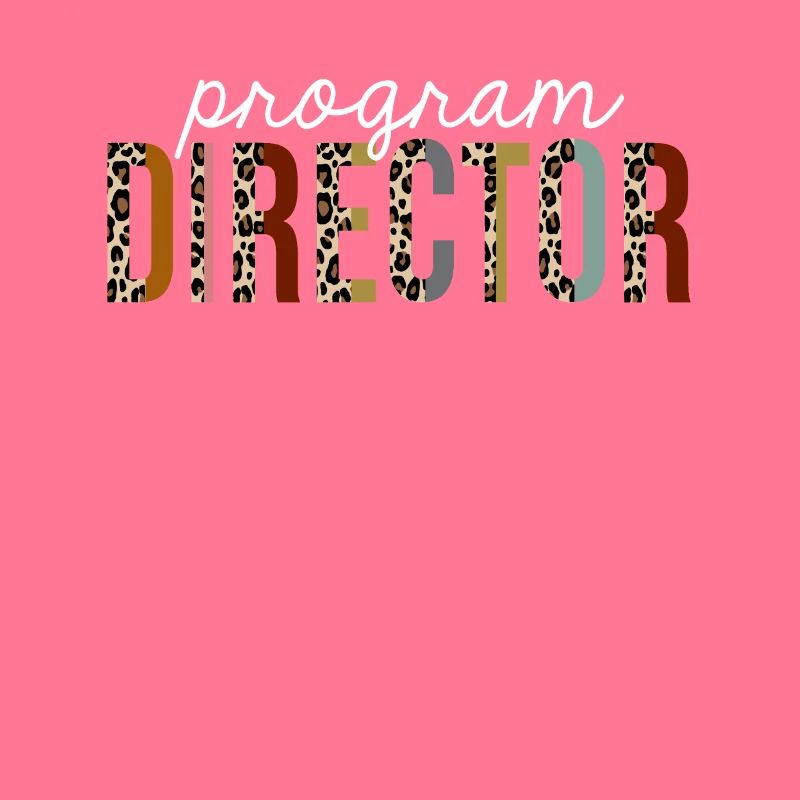 Program Director Leopard Print Funny Gift