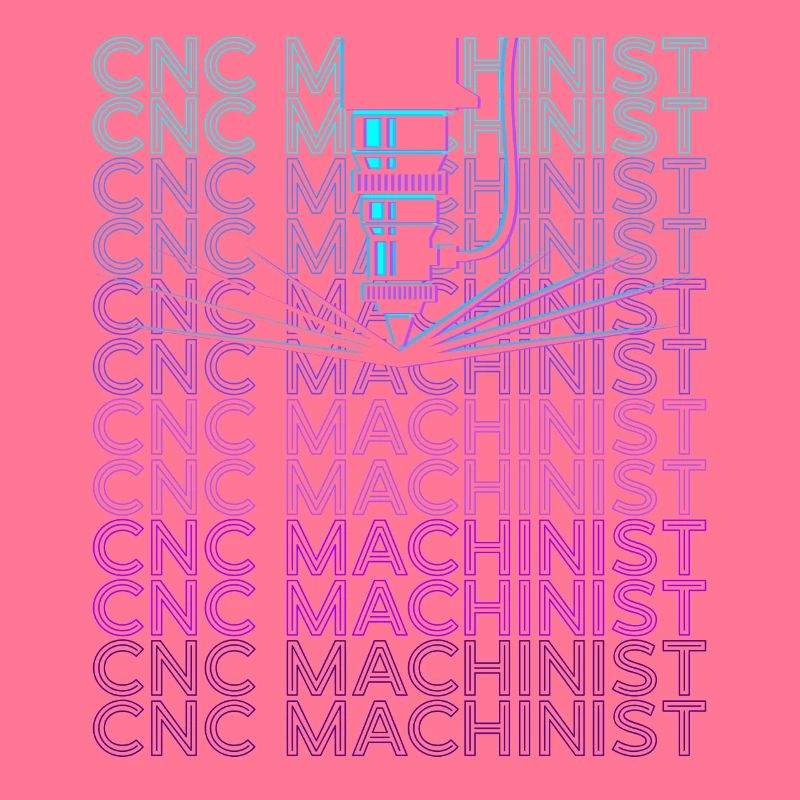 CNC Processor Machine Operator Retro