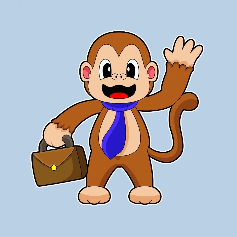 Porte-documents Monkey Entrepreneur