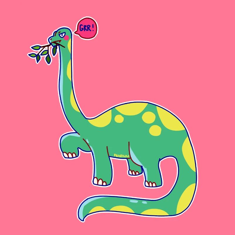 Dinosaurier hat schlechte Laune