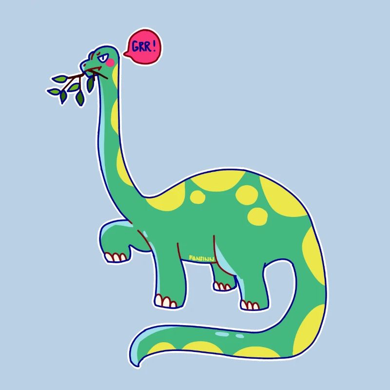 Dinosaur is in a bad mood