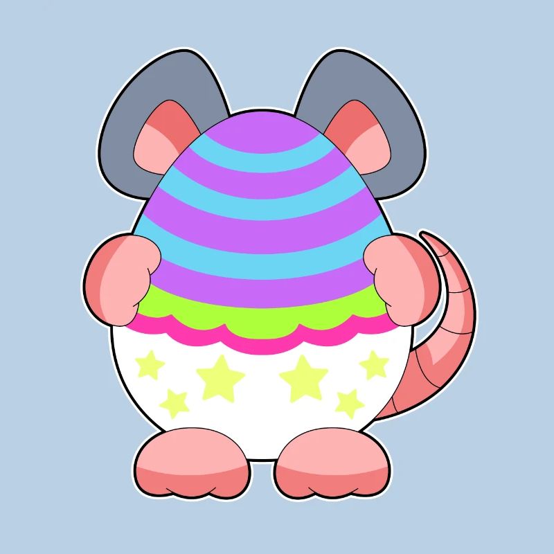 Mouse Easter Easter Egg Hide