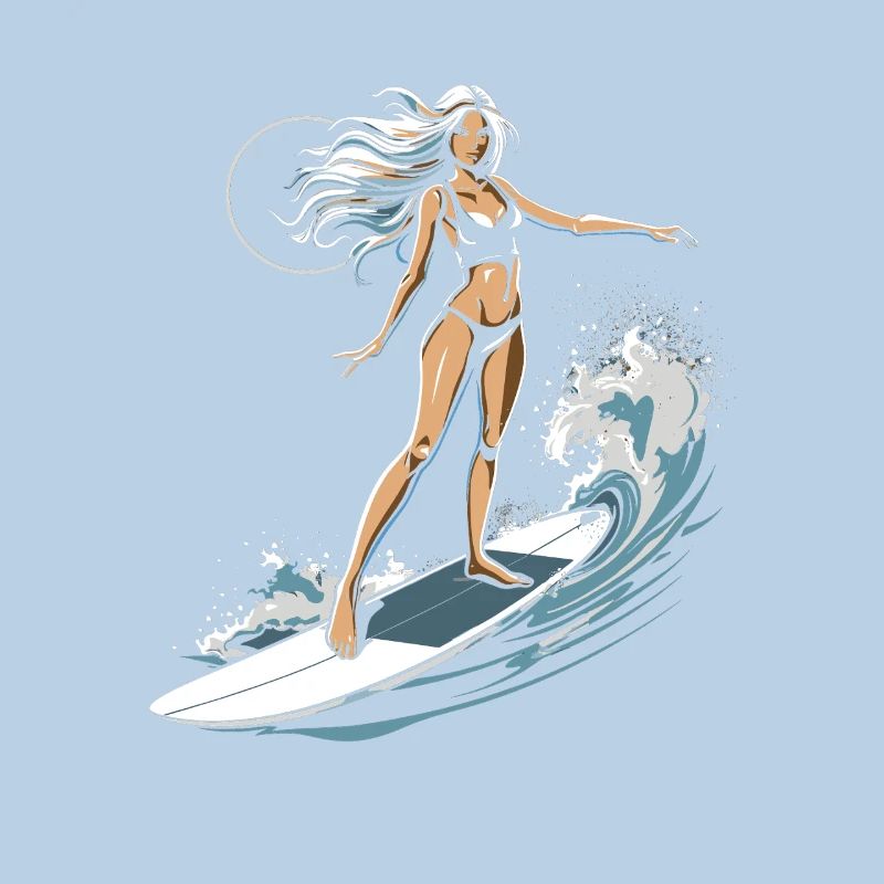 Graphique de surfeuse