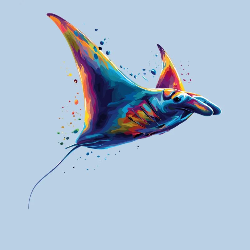 Manta Ray, Devil Ray, Stingray, Diver