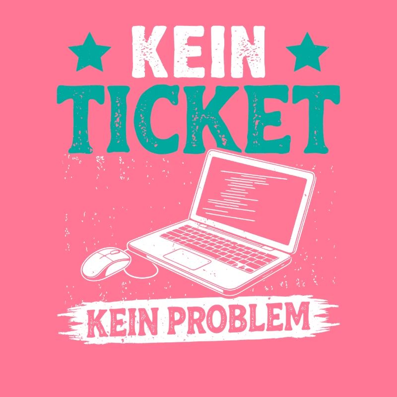 Nerd Computer NO TICKET NO PROBLEM FUNNY