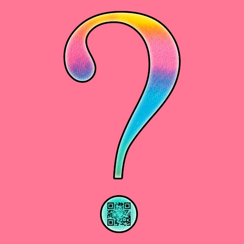 Pregnancy - question mark - QR code twins