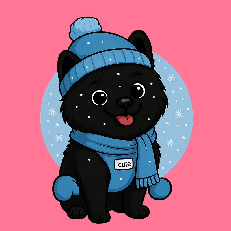 Cuddly Dog Winter Magic