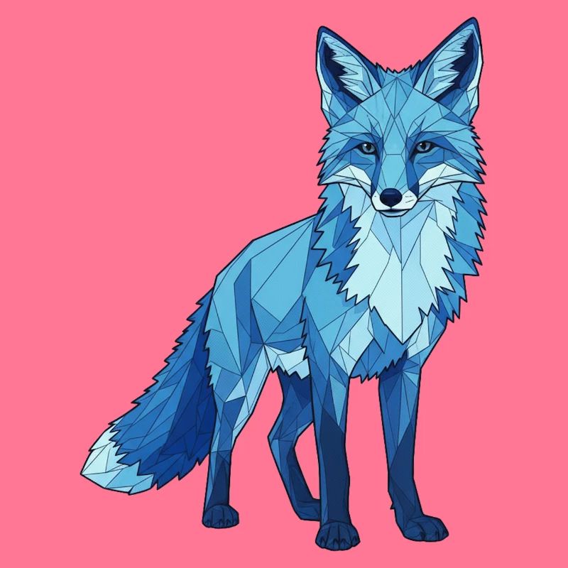 Blauer Polygonfuchs
