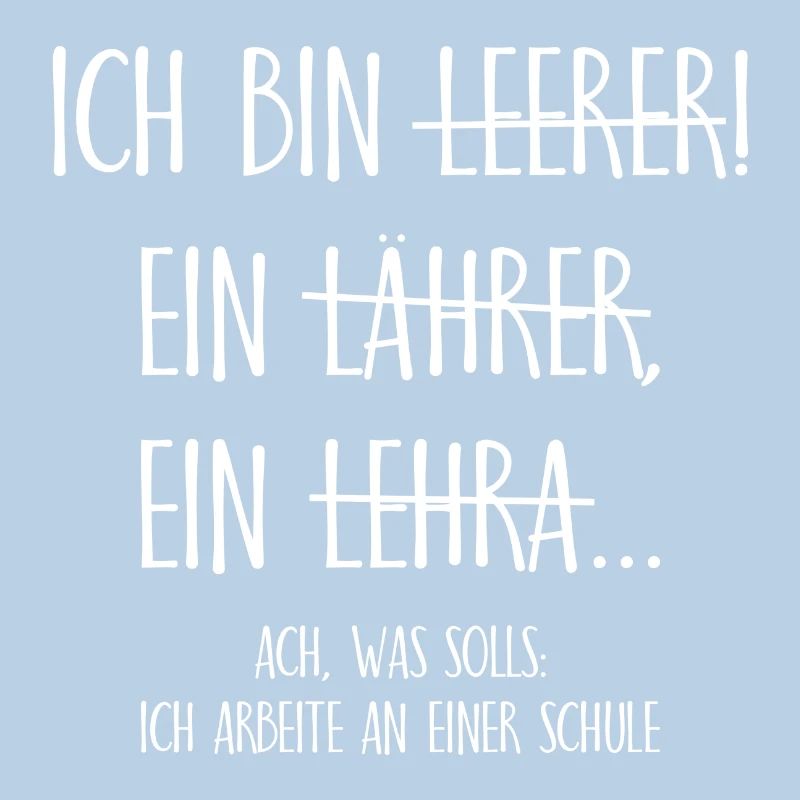 Ich bin ein Lehrer ich arbeite an einer Schule