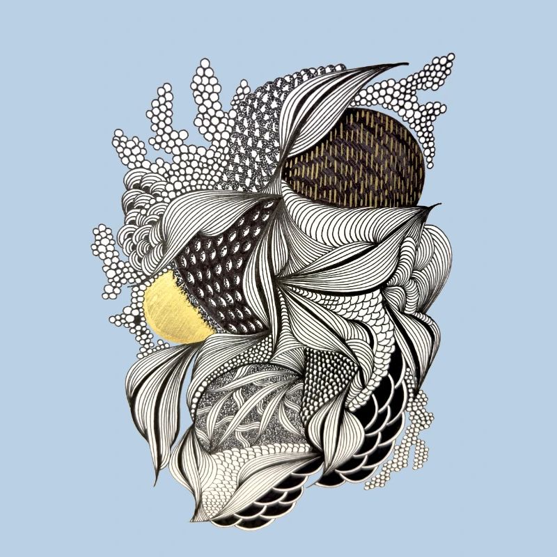 Leaf Fabric Feather Light Pattern