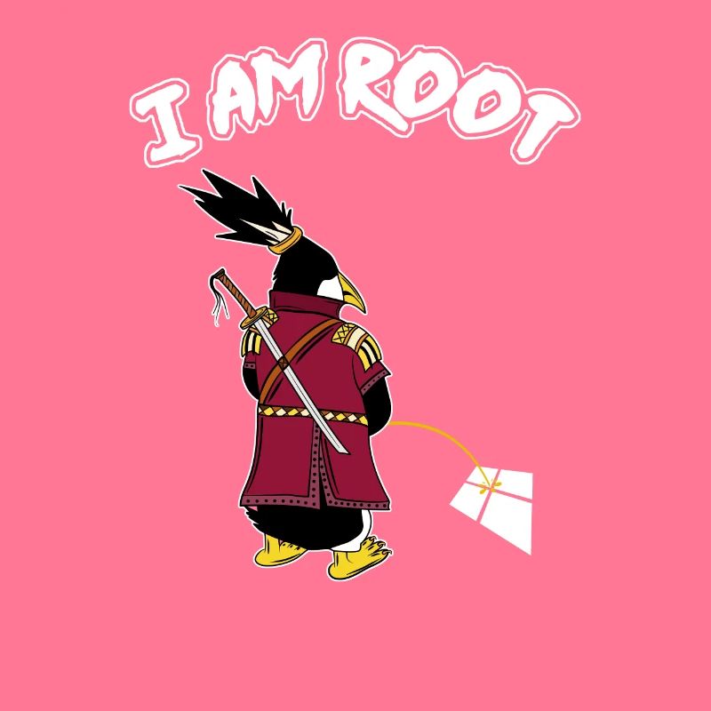 Linux Pingouin I Am Root Geeks Geeks Nerd Computer Ninja