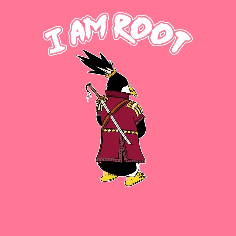 Linux Pingouin I Am Root Geeks Geeks Nerd Computer Ninja