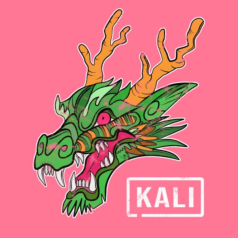 Kali Linux Computer Administrator Tux Dragon Head