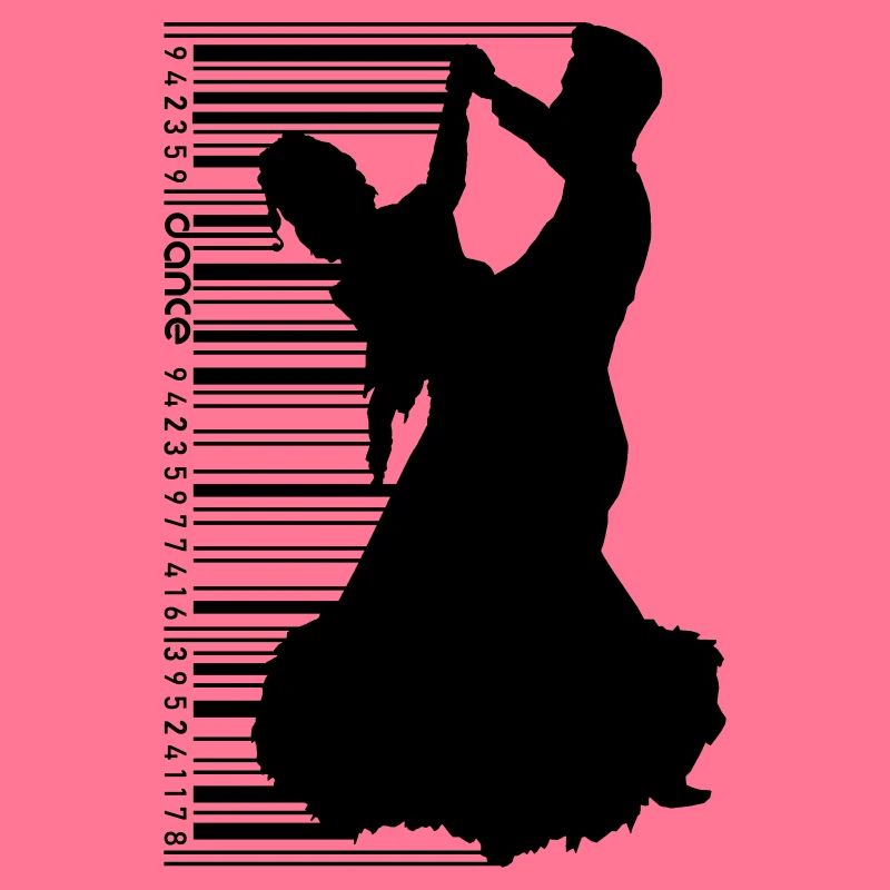 Dance pair in QR Code Style