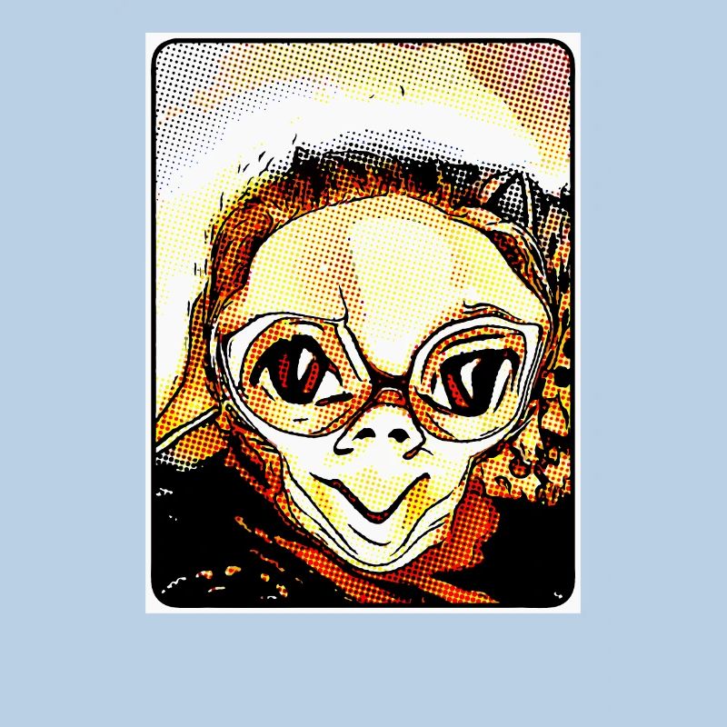 Knuffiger Alien (DDP 2:3, dot grid)