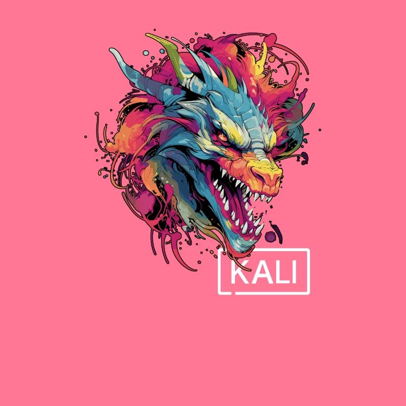 Colorful Kali Linux Dragon Design for DevOps &