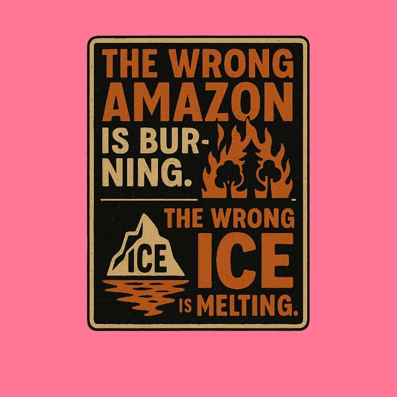 The wrong Forest is burning. The wrong lce is melt