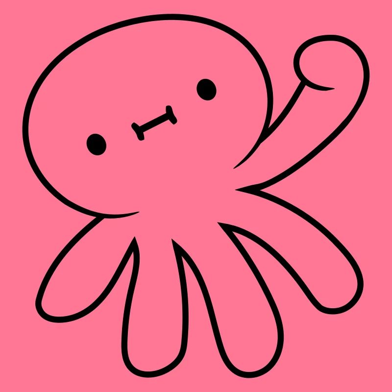 Small waving squid