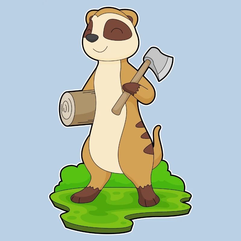 Hache de bûcheron suricate