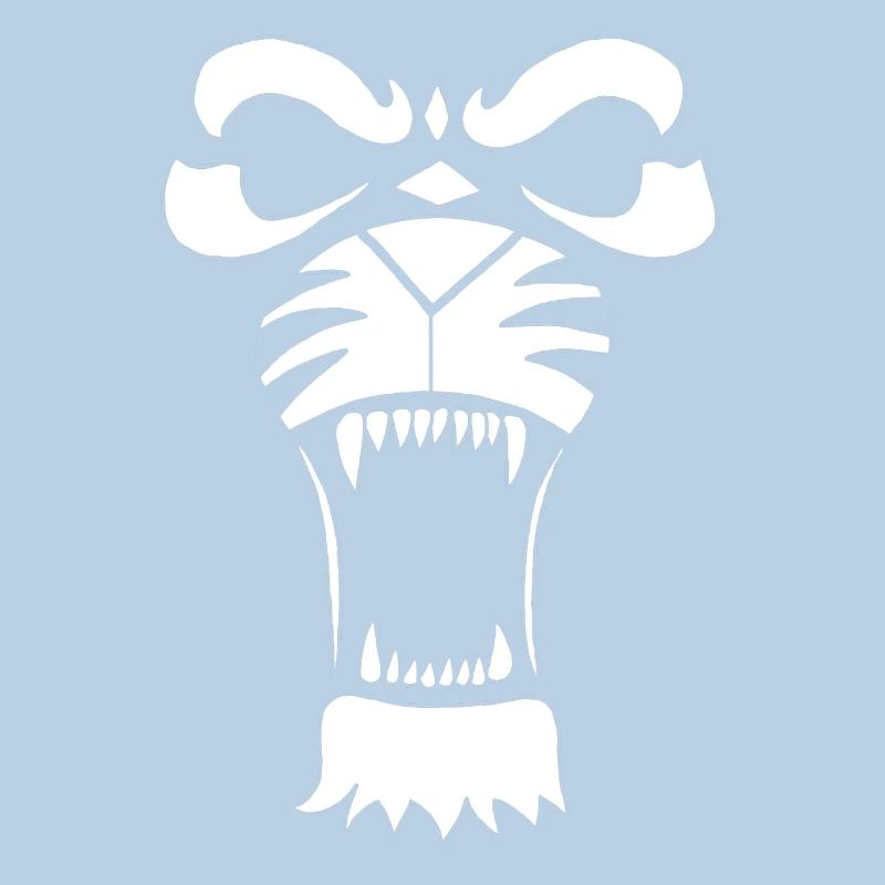Raublöwe oder Tiger (Weiß)