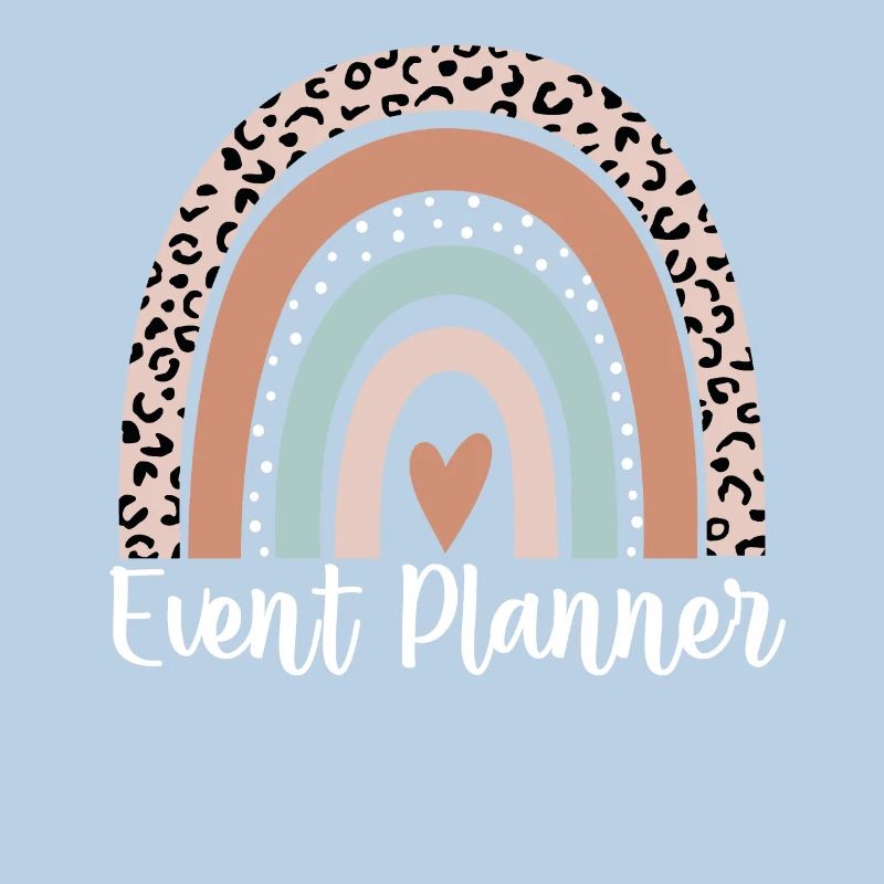 Event Planner Rainbow Leopard Funny Event Planner