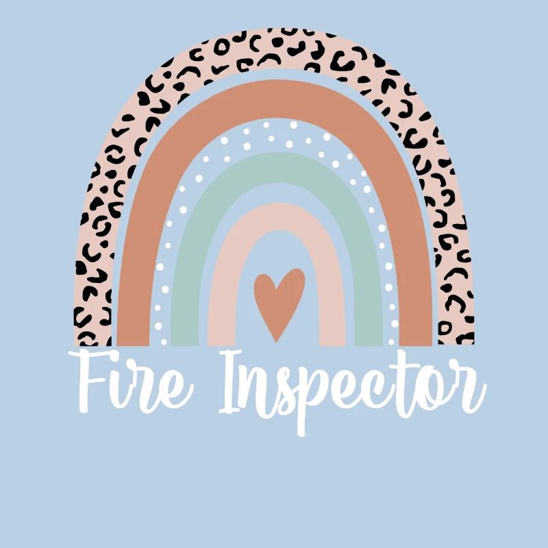 Fire Inspector Rainbow Leopard Funny Fire