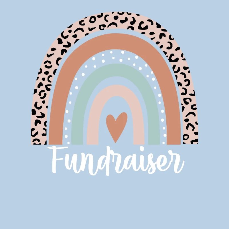 Fundraiser Rainbow Leopard Funny Fundraiser
