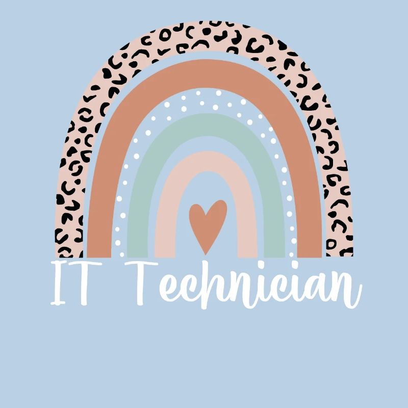 Technicien informatique Rainbow Leopard Drôle Technicien informatique