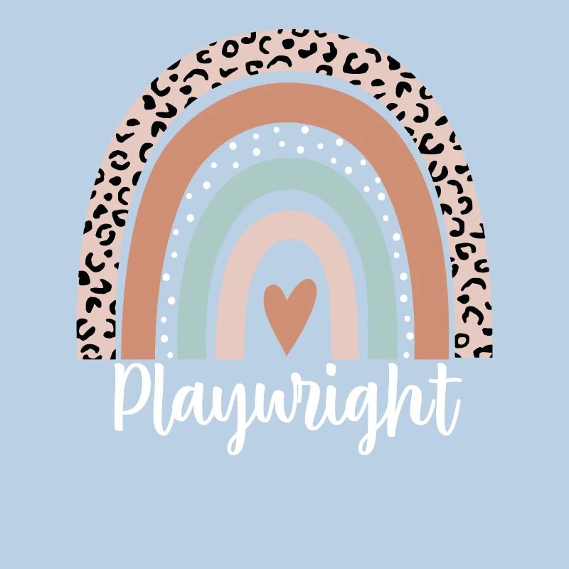 Playwright Rainbow Leopard Funny Playwright