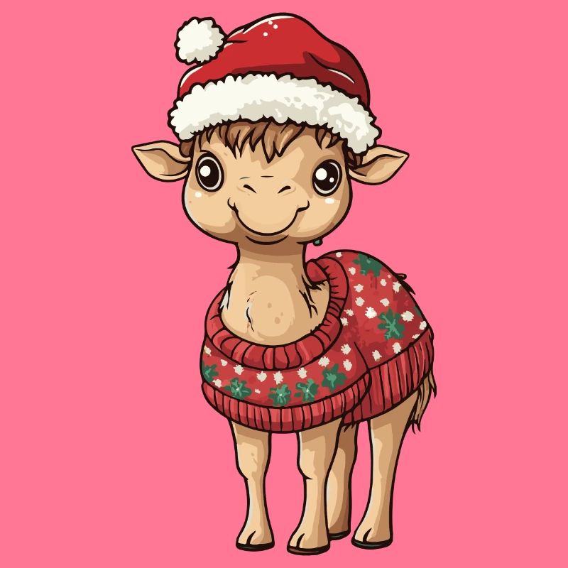 Kamel Weihnachten Comic