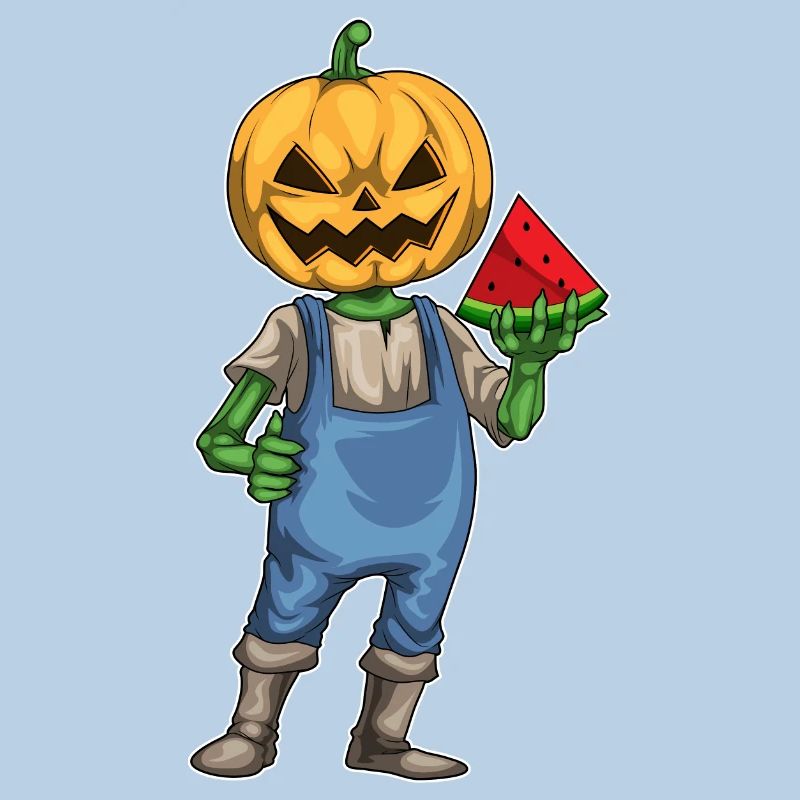 Pastèque d’Halloween Jack O’Lantern