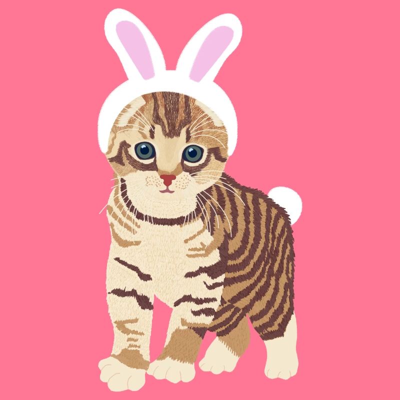Cat in Easter Costume, , Easter,