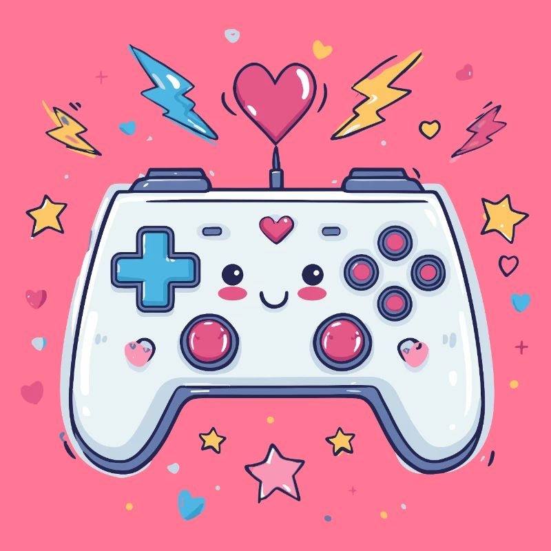 Herzcontroller Doodle Pixel Pop