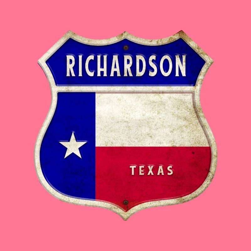 Design du drapeau Richardson Texas Crest